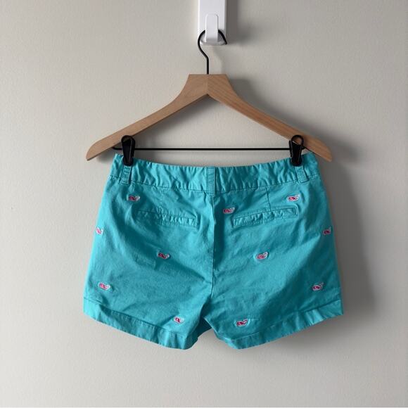 Vineyard Vines Embroidered Whale Shorts Double Button Zip Cotton Stretch pockets - Picture 2 of 10